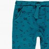 Spodnie dresowe bawełniane dla chłopca Boboli 318091-9171 niebieski