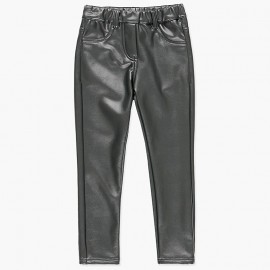 Kalhoty s ekologickou kůží dívky Boboli 418069-8076-M šedá