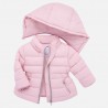 Mayoral 414-12 Růžová zimní prošívaná bunda s kapucí