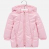 esklá dlouhá zimní bunda pro dívky Mayoral 2435-90 růžový
