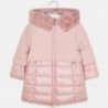 Zimní bunda s kapucí pro dívky Mayoral 4419-33 Quartz