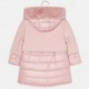 Zimní bunda s kapucí pro dívky Mayoral 4419-33 Quartz