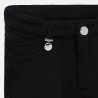 Spodnie z ciepłej bawełny dla dziewczynki Mayoral 588-14 Czarny
