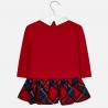 Sukienka bawełniana spódnica w kratkę dla dziewczynki Mayoral 4939-41 Czerwony