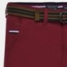 Elegantní kalhoty s pruhem kluci Mayoral 7513-24 burgundské