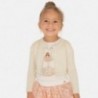 Elegantní svetr pro dívky Mayoral 321-90 písek