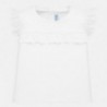 Tričko s krátkým rukávem dívky Mayoral 1061-21 bílá