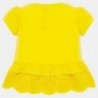 517/5000 Tričko s krátkým rukávem pro dívku Mayoral 1062-15 žlutá