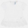 Tričko s krátkým rukávem pro dívku Mayoral 1062-16 bílá