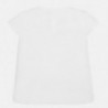Tričko s krátkým rukávem pro dívku Mayoral 1063-87 bílá