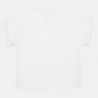 Tričko s krátkým rukávem pro dívku Mayoral 1064-60 bílá