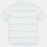 Pruhované tričko na stojatém límci pro chlapce Mayoral 1161-81 apple
