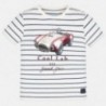 Tričko pruhovaný chlapci Mayoral 3064-64 bílá