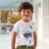 Tričko s krátkým rukávem chlapci Mayoral 3070-66 bílá
