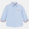 Košile s dlouhým rukávem pro chlapce Mayoral 3177-10 modry
