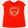 Tričko s krátkým rukávem pro dívky Mayoral 6017-67 oranžový
