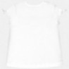 Tričko s krátkým rukávem pro dívky Mayoral 6018-27 bílá