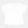 Mayoral 6020-14 Tričko s krátkým rukávem pro dívky Bílo-žlutý