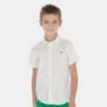 Košile s krátkým rukávem pro chlapce Mayoral 6152-53 Bílá