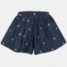 Krátké kalhoty s výšivkou dívčí Mayoral 6257-5 granát