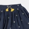 Krátké kalhoty s výšivkou dívčí Mayoral 6257-5 granát