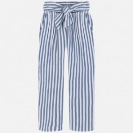 Kalhoty pruhované dívky Mayoral 6534-19 modrý