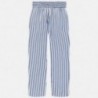 Kalhoty pruhované dívky Mayoral 6534-19 modrý