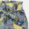 Kalhoty ve vzorech dívčí Mayoral 6535-10 modrý