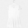 Elegantní šaty pro dívky Mayoral 6976-37 bílá