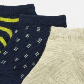 Sada 3 párů chlapeckých ponožek Mayoral 10734-48 granát
