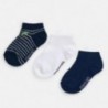 Sada 3 párů ponožek pro chlapce Mayoral 10783-77 granát