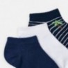Sada 3 párů ponožek pro chlapce Mayoral 10783-77 granát