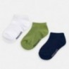 Sada 3 párů ponožek pro chlapce Mayoral 10784-81 zelená