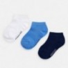 Sada 3 párů ponožek pro chlapce Mayoral 10784-82 modrý