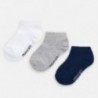 Sada 3 párů ponožek pro chlapce Mayoral 10784-85 šedá
