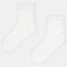 Plumeti ponožky dívčí Mayoral 10786-77 smetanový