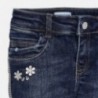 Dlouhé kalhoty s pruhy pro dívky Mayoral 4505-71 granát