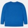 Bavlněný svetr hladký pro chlapce Mayoral 354-43 modrý