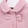 Kabát elegantní vlněný dívčí Mayoral 2428-90 růžový