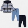 Mikina a dva páry kalhot pro chlapce Mayoral 2844-78 modrý