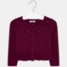 Pletený svetr s luky dívčí Mayoral 4306-24 bordó