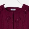 Pletený svetr s luky dívčí Mayoral 4306-24 bordó