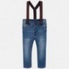 Kalhoty džíny s podvazky chlapci Mayoral 4517-23 modrý