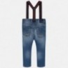 Kalhoty džíny s podvazky chlapci Mayoral 4517-23 modrý