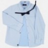 Tričko s dlouhým rukávem s motýlkem chlapci Mayoral 7120-56 modrý