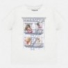 Bavlněné tričko pro chlapce Mayoral 1044-37 bílá