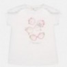 Bavlněné dětské tričko Mayoral 1058-16 růžový