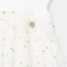 Tylové šaty s výšivkou pro dívku Mayoral 1927-1 bílá