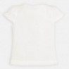 Bavlněné tričko pro dívku Mayoral 3001-66 krém
