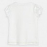 Bavlněné tričko pro dívku Mayoral 3008-46 krém